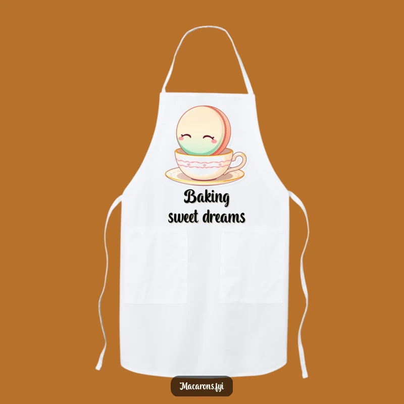 Funny Serene Macaron Apron: Baking Bliss, Sweet Funny Gift