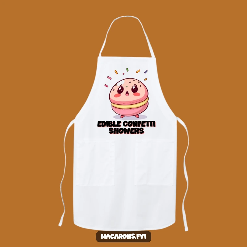 Funny Surprised Macaron Apron a Sweet Kitchen Gift for Bakers
