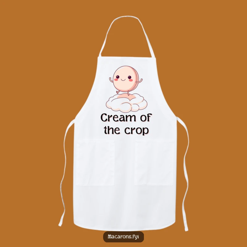 Funny Bouncing Macaron Apron - Cook with Sweet Delight!