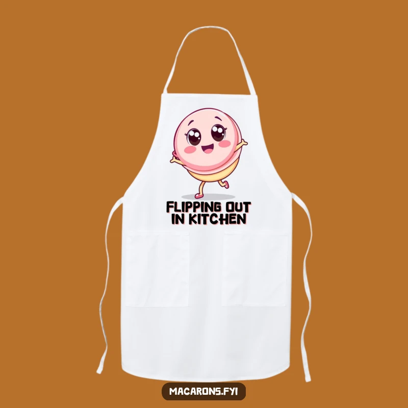Funny Kawaii Macaron Cartwheel Apron: Cook with Joy, Ideal Gift for Chefs