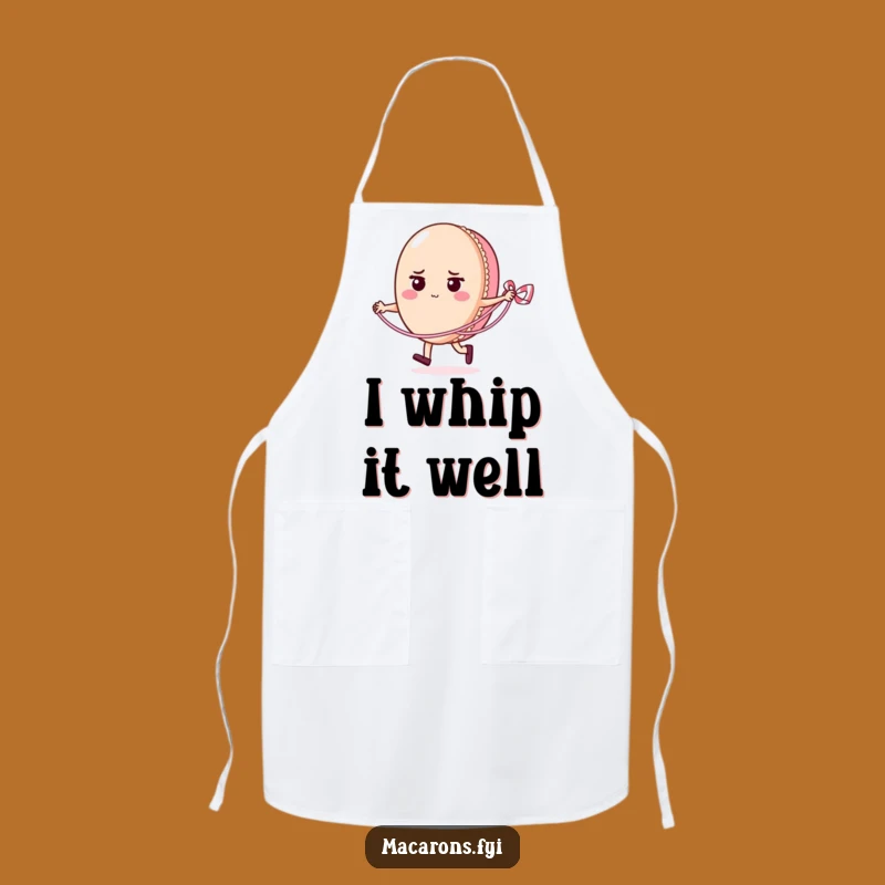Funny Macaron Skipping Rope Apron: Determined Chef's Humorous Kitchen Gift