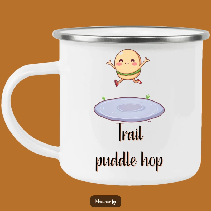 Funny Macaron Campfire Leap Mug: Sip and Overcome on Adventures