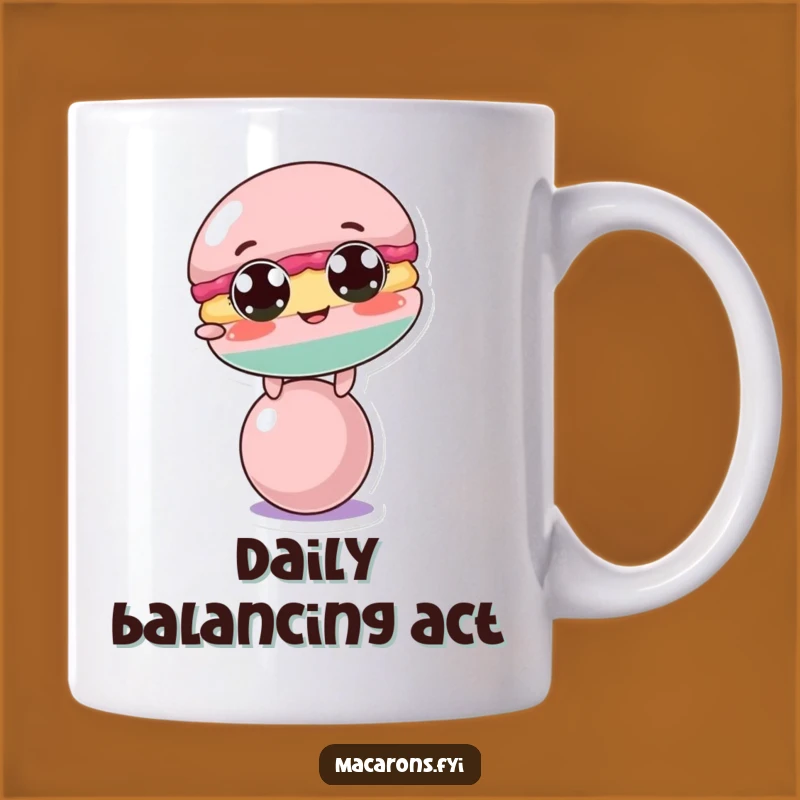 Funny Macaron Balance Mug: A Hilarious Gift for Those Who Juggle Life