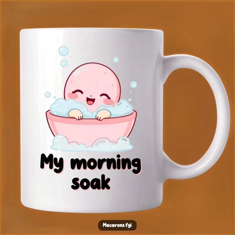Funny Macaron Bubble Bath Mug - Blissful Sweets Gift Idea