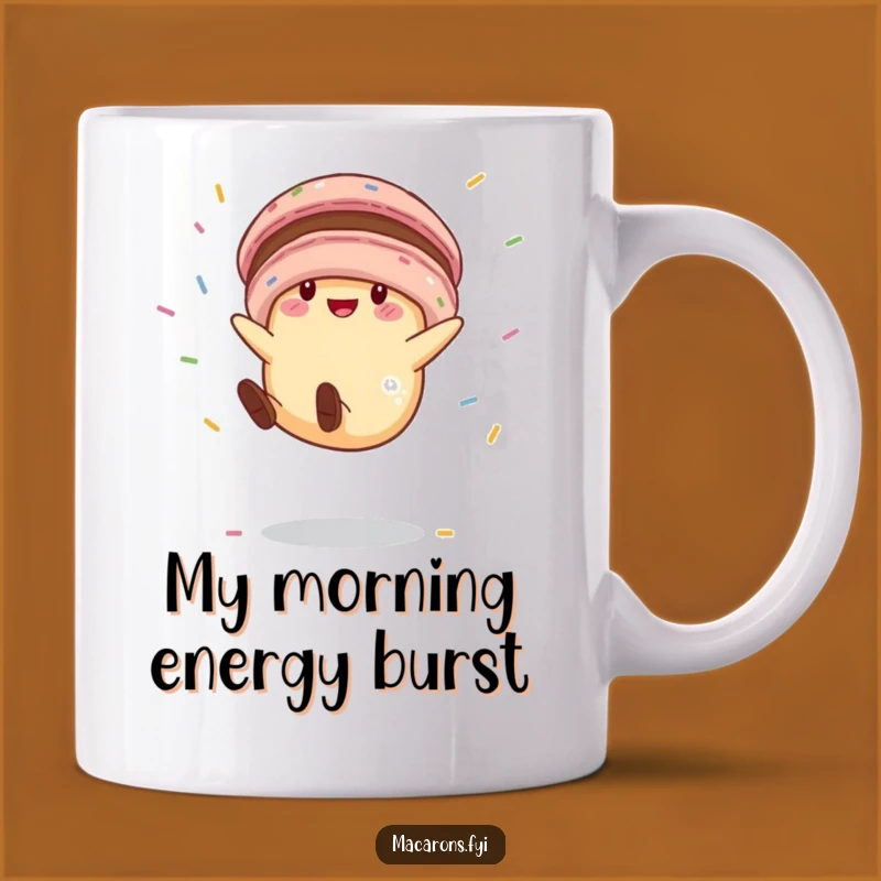 Funny Macaron Cartwheel Mug: A Hilarious Treat for Dessert Lovers and Gift Seekers