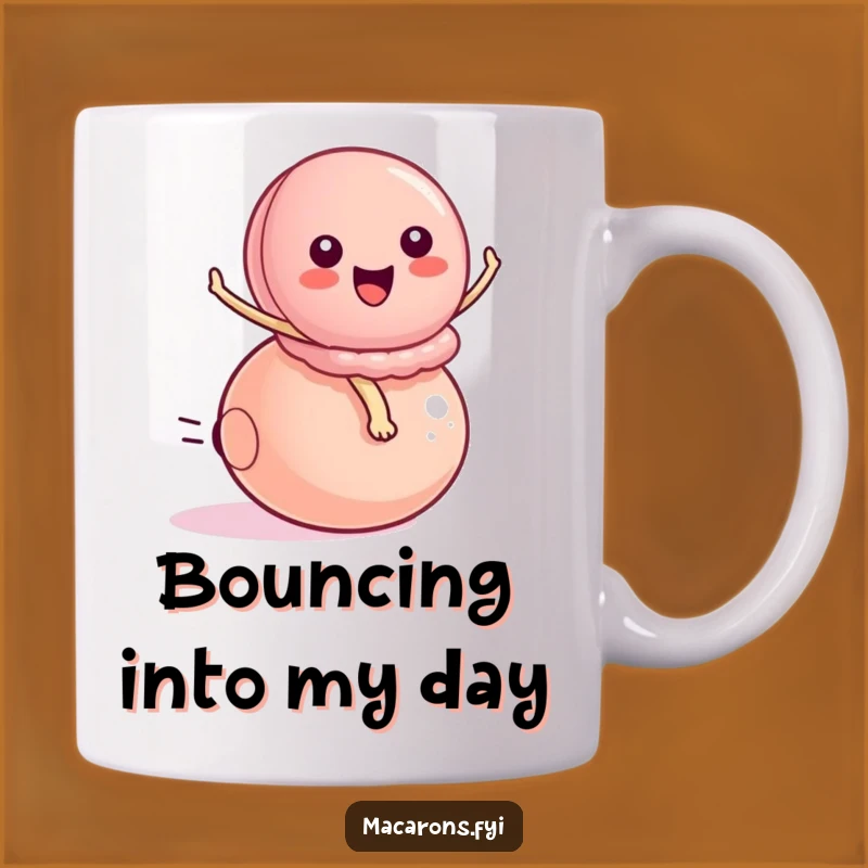 Funny Peppy Macaron Ball Rider Mug - Exciting Bounce Gift!