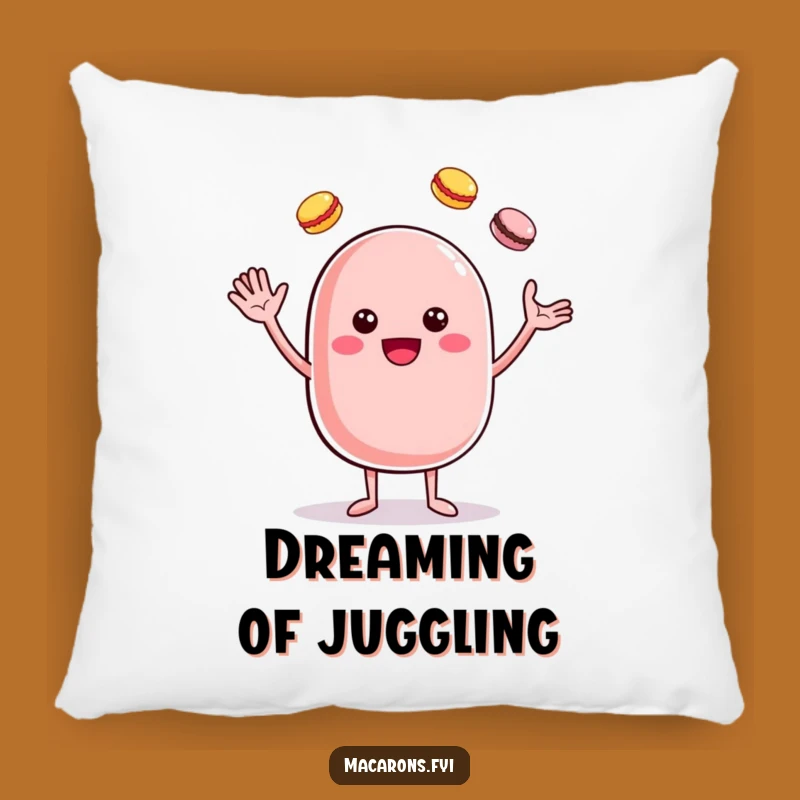 Cozy Funny Cheerful Macaron Juggler Pillow - Soft & Sweet Home Decor Gift