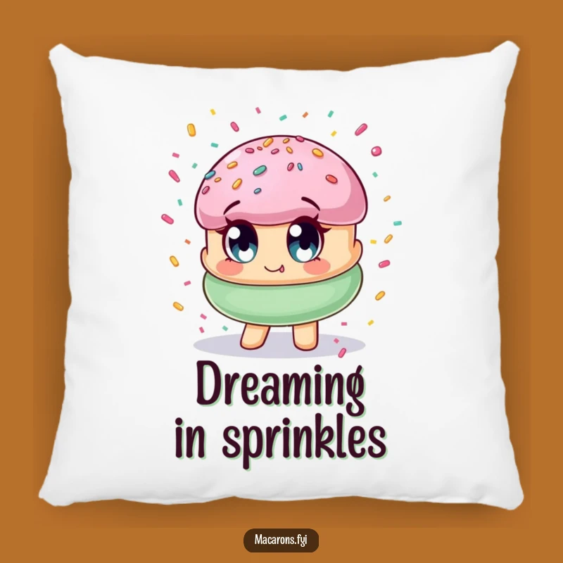 Cuddly Funny Macaron Confetti Pillow: Soft Comfort with a Sweet Surprise