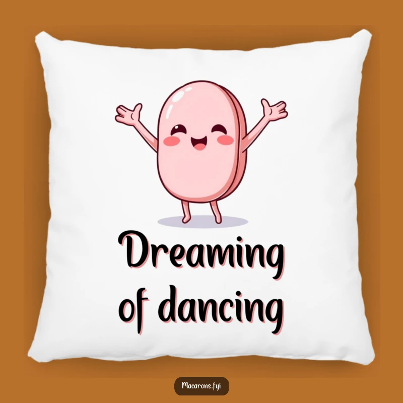 Funny Macaron Dance Pillow: Cozy Character Cushion for Joy