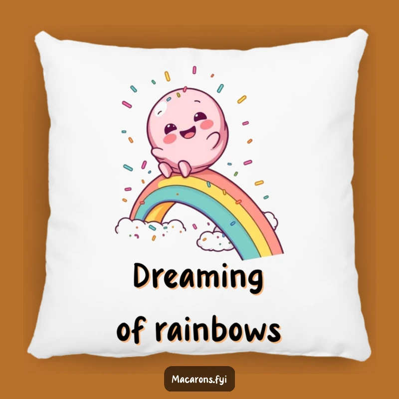 Funny Macaron Rainbow Slide Pillow: Cozy Comfort and Magical Dreams
