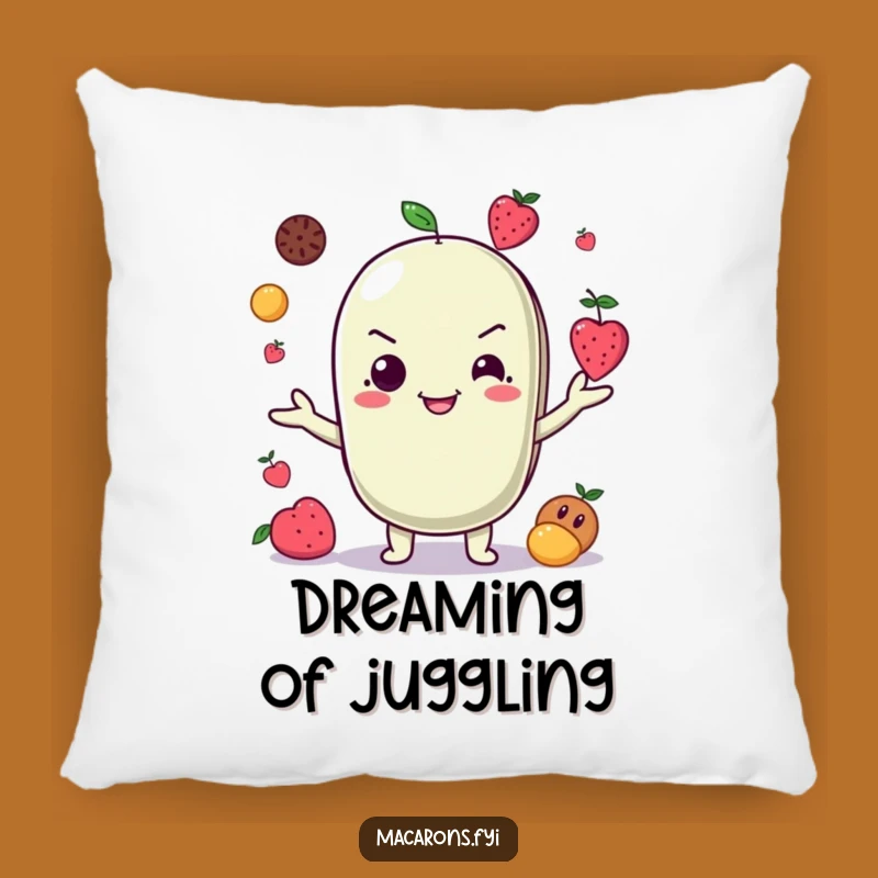 Funny Juggling Macaron Pillow: Cuddle Up with Playfulness!