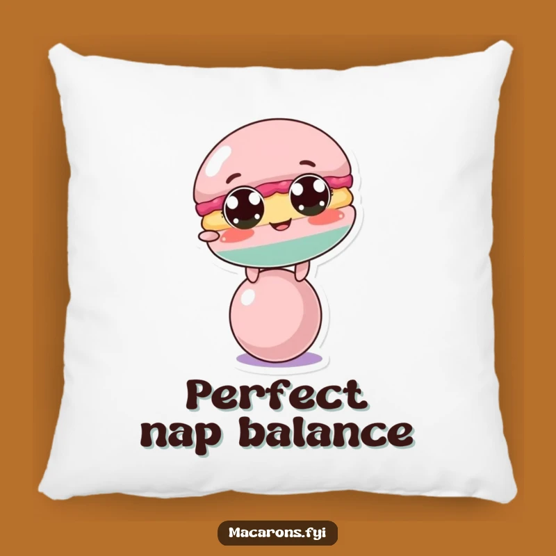 Funny Macaron Balance Pillow: Snuggle Up with This Comedic Comfort