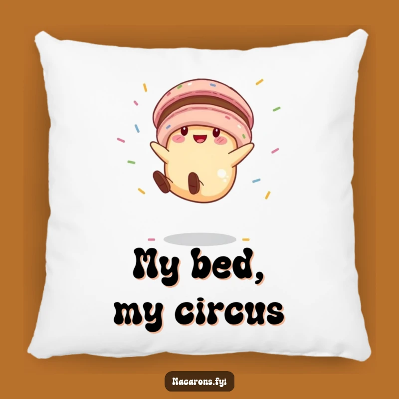 Funny Macaron Cartwheel Pillow: Snuggle Up with This Hilarious and Sweet Decor
