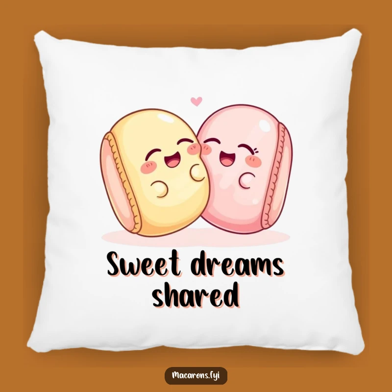 Funny Macaron Friends Pillow: Cozy Giggles, Comfy Decorative Accent