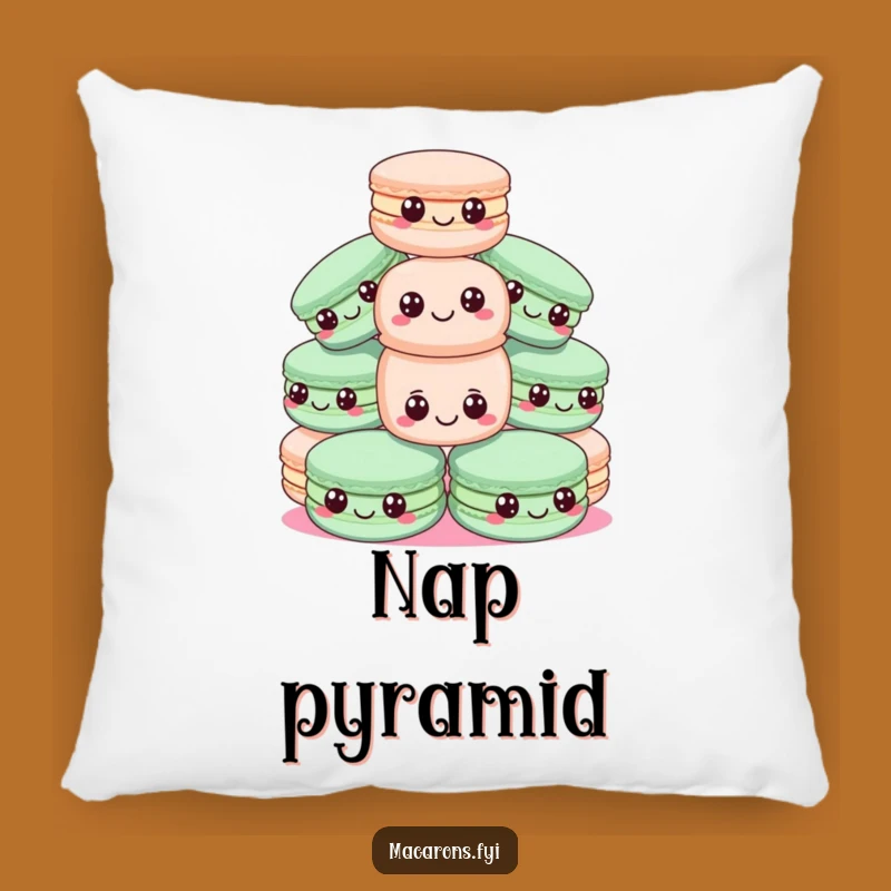 Funny Macaron Pyramid Pillow - Precarious Sweet Stack Comfort Gift