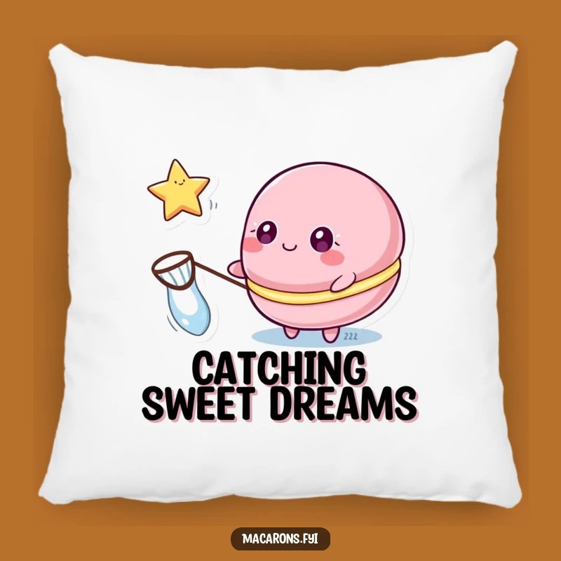 Funny Macaron Star Catcher Pillow: Cozy Comfort and Sweet Dreams
