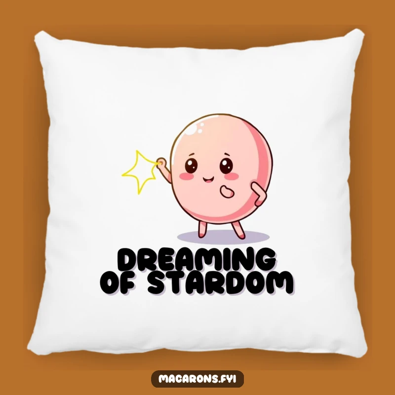 Funny Macaron Star Pillow: Cozy Dramatic Pose Decorative Cushion