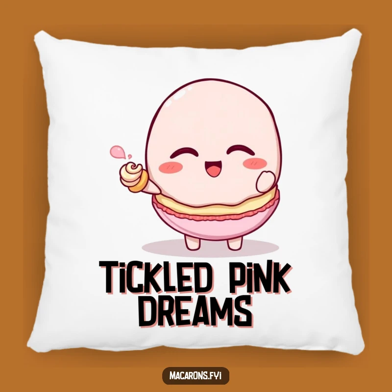 Funny Macaron Tickle Pillow - Cozy & Giggling Sweet Decor!