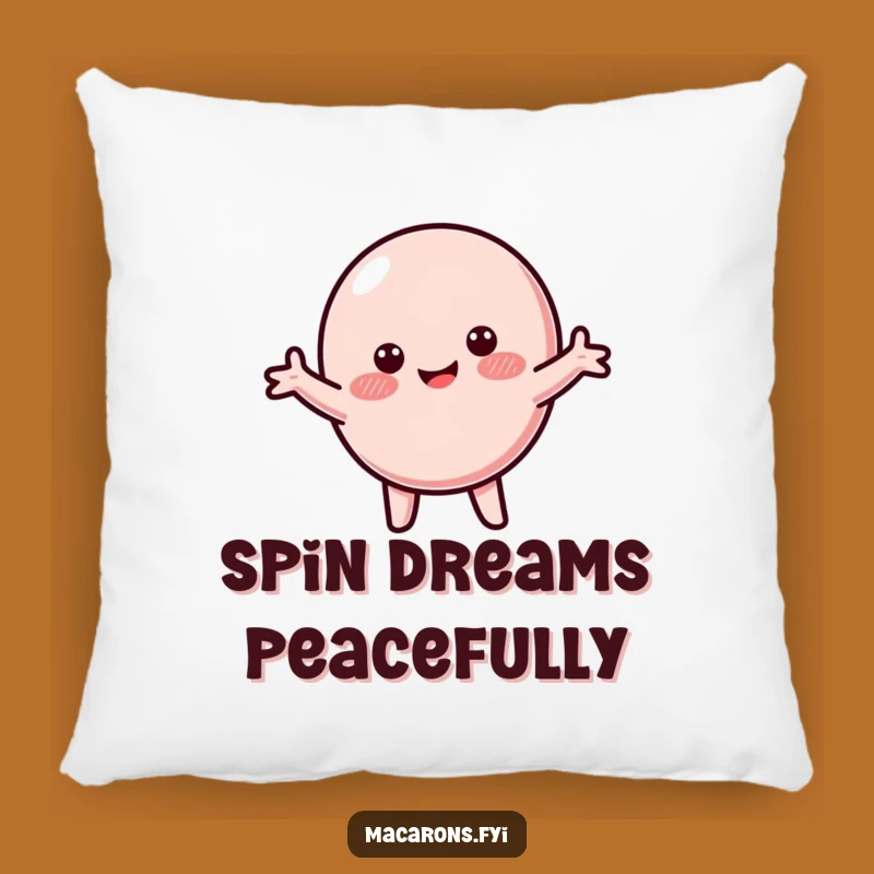 Funny Macaron Twirl Pillow: Cozy Comfort and Happy Blushes