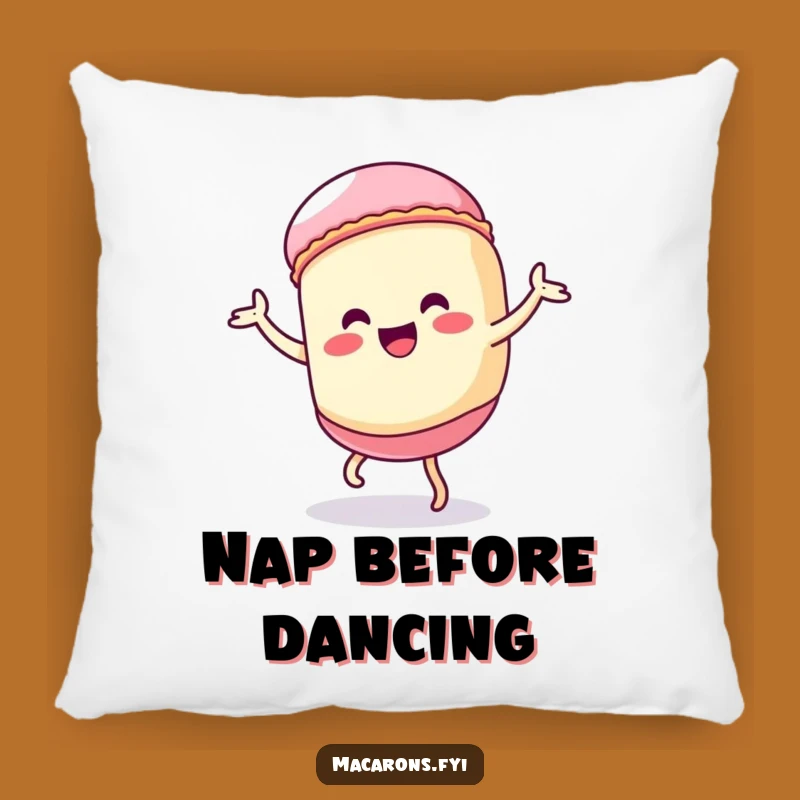Funny Kawaii Macaron Dance Pillow: Soft Silly Character Cozy Gift