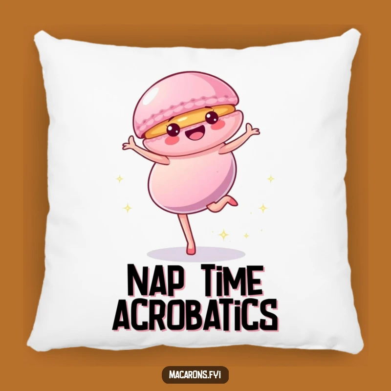 Funny Macaron Cartwheel Pillow: Cozy Comfort with Sweet, Playful Charm, Ideal Funny Gift!