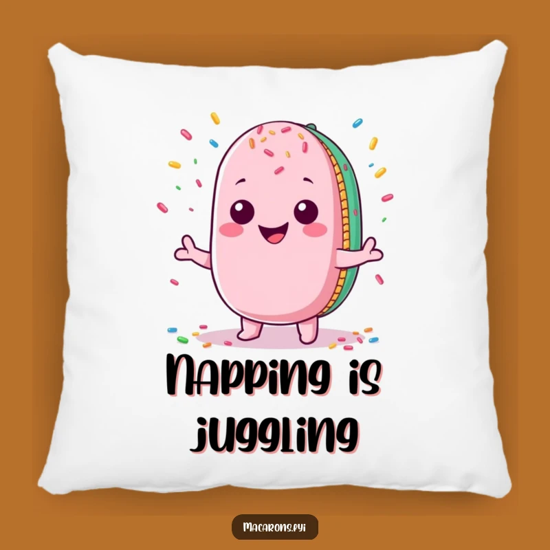 Funny Kawaii Macaron Juggling Pillow: Cozy Fun, Perfect Huggable Gift