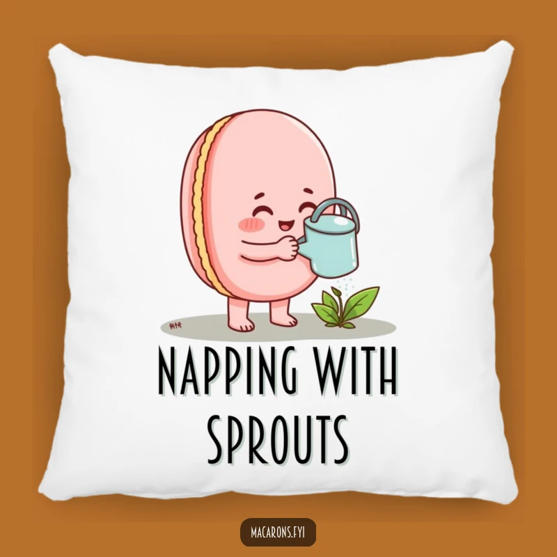 Funny Nurturing Macaron Pillow: Cozy Growth, Sweet Encouragement Funny Gift