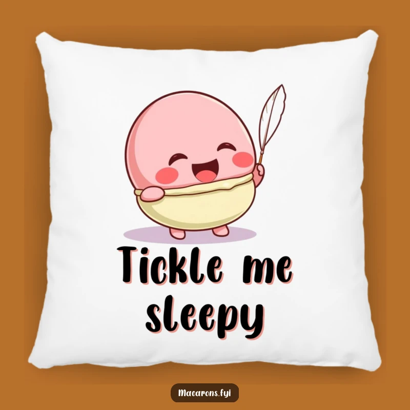 Funny Kawaii Macaron Tickle Pillow: Soft Laughing Character Cozy Gift