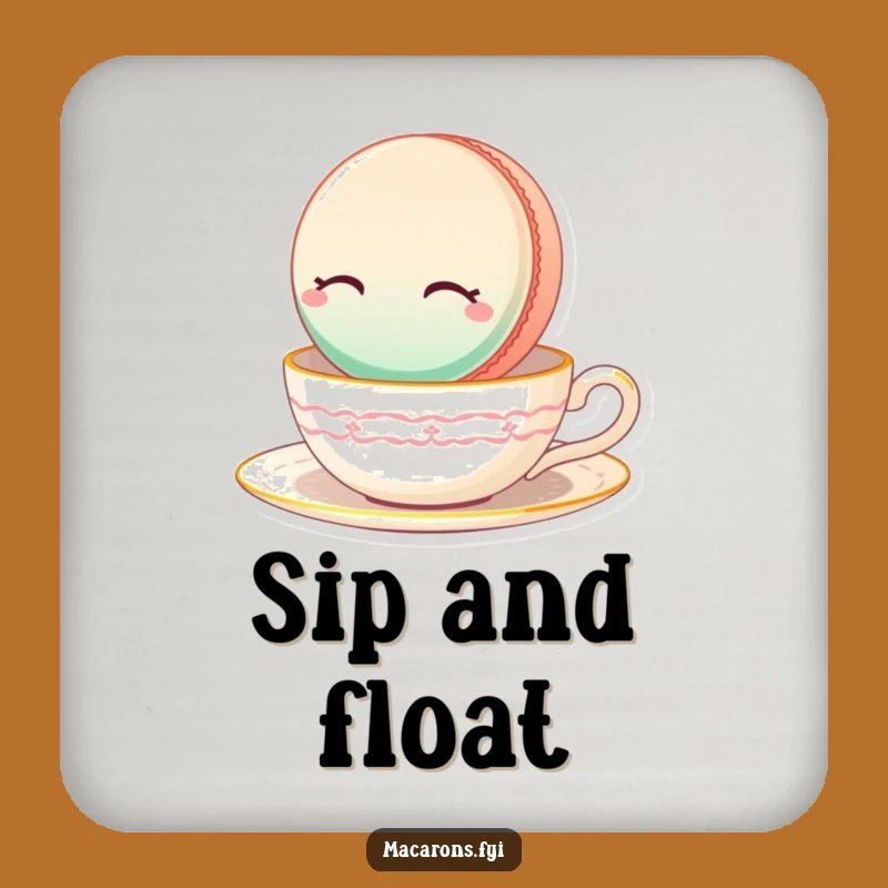 Funny Floating Macaron Coaster: Protect Surfaces with Sweetness, Cool Funny Gift