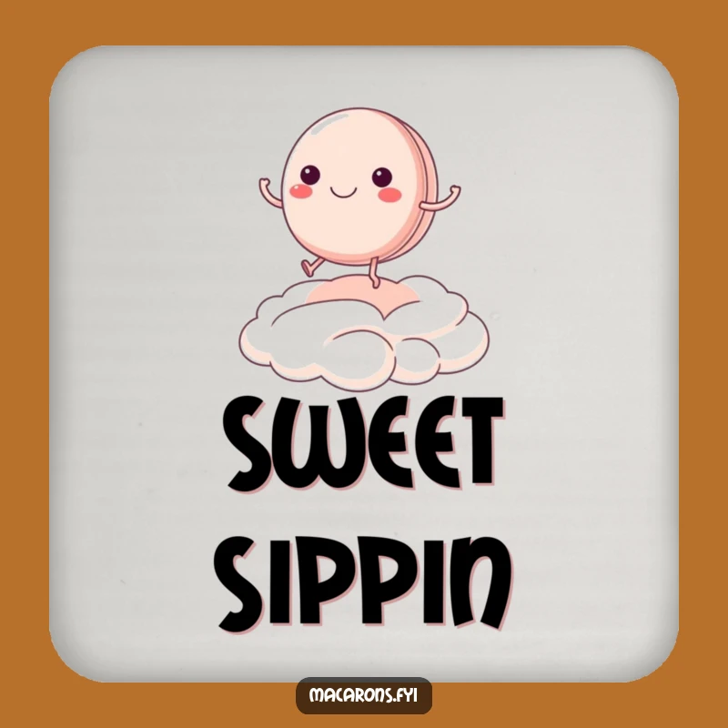 Funny Bouncing Macaron Coasters - Protect Your Surface with Sweetness!