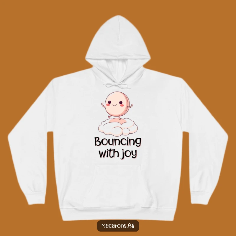 Cozy Funny Macaron Cloud Hoodie - Feel Like You're on Cloud Nine!