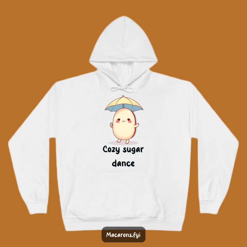 Cozy Funny Macaron Sugar Shower Hoodie: Stay Warm with Whimsical Sweetness