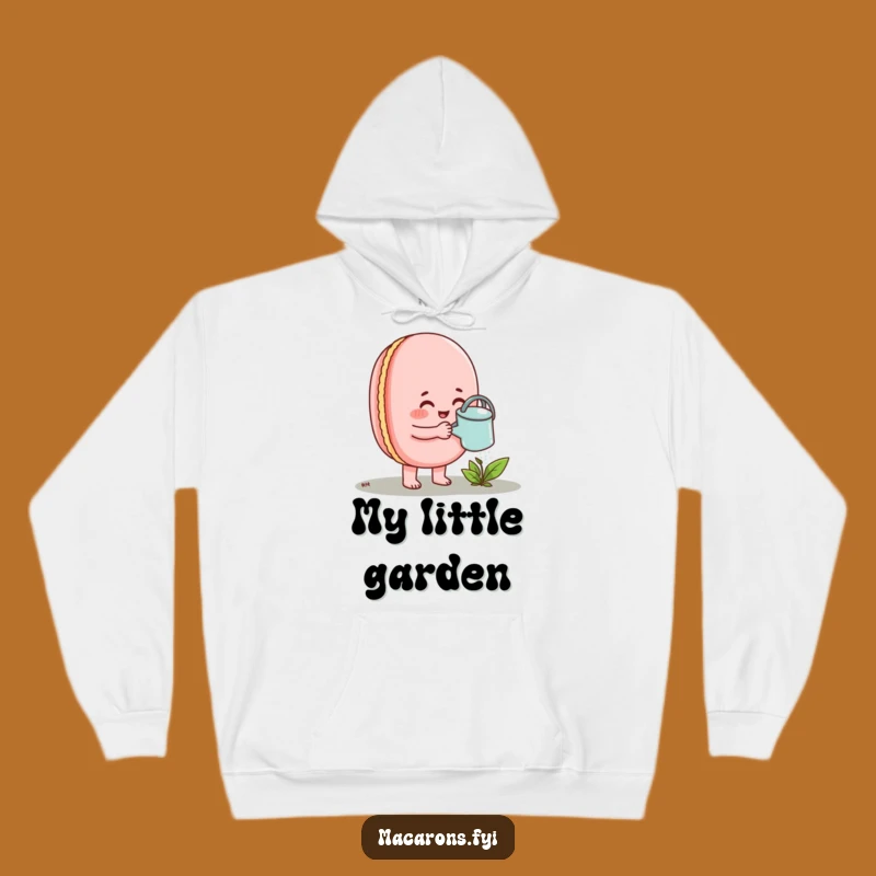 Funny Growing Macaron Hoodie: Cozy Gardener, Sweet Encouragement Funny Gift