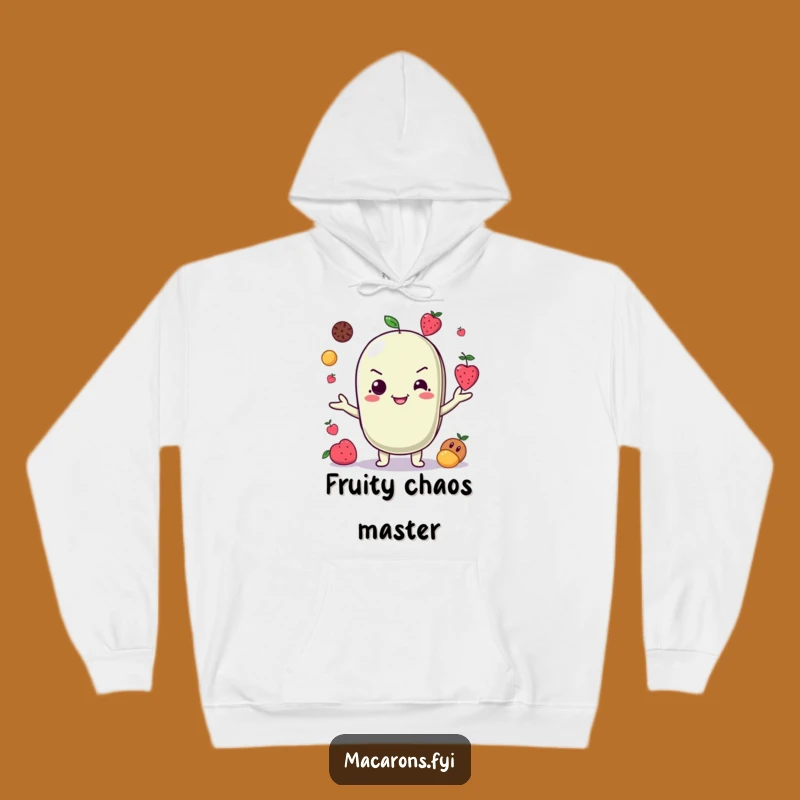 Funny Juggling Macaron Hoodie: Cozy Up with Playful Humor!
