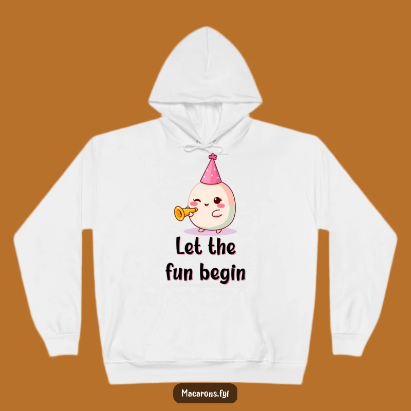 Funny Kawaii Macaron Party Hoodie: Cozy Celebration, Perfect Warm Gift