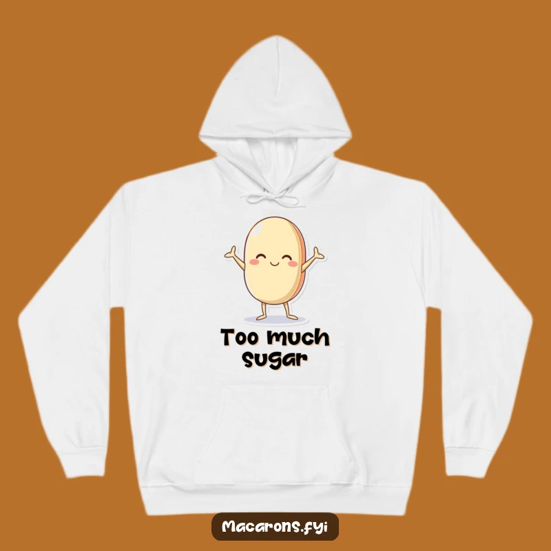 Funny Macaron Hoodie: Cozy Up with This Akimbo Character for Warm, Humorous Comfort Gift