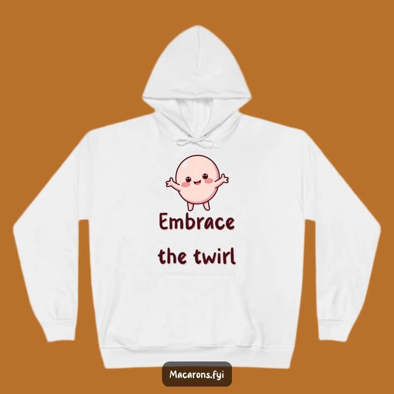 Funny Macaron Twirl Hoodie: Cozy Comfort with a Happy Spin
