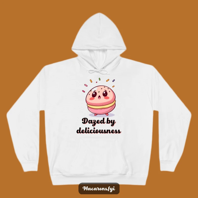 Funny Surprised Macaron Hoodie Cozy Comfort and Sweet Surprise Gift