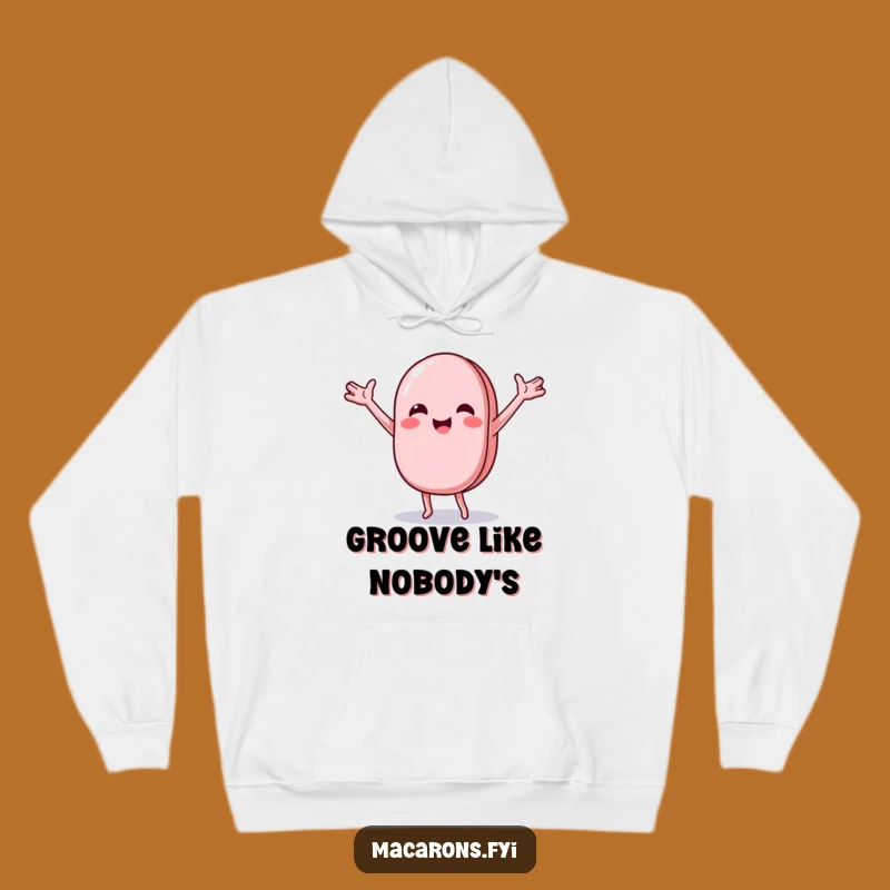 Funny Macaron Dance Hoodie: Cozy Character Sweatshirt for Joy