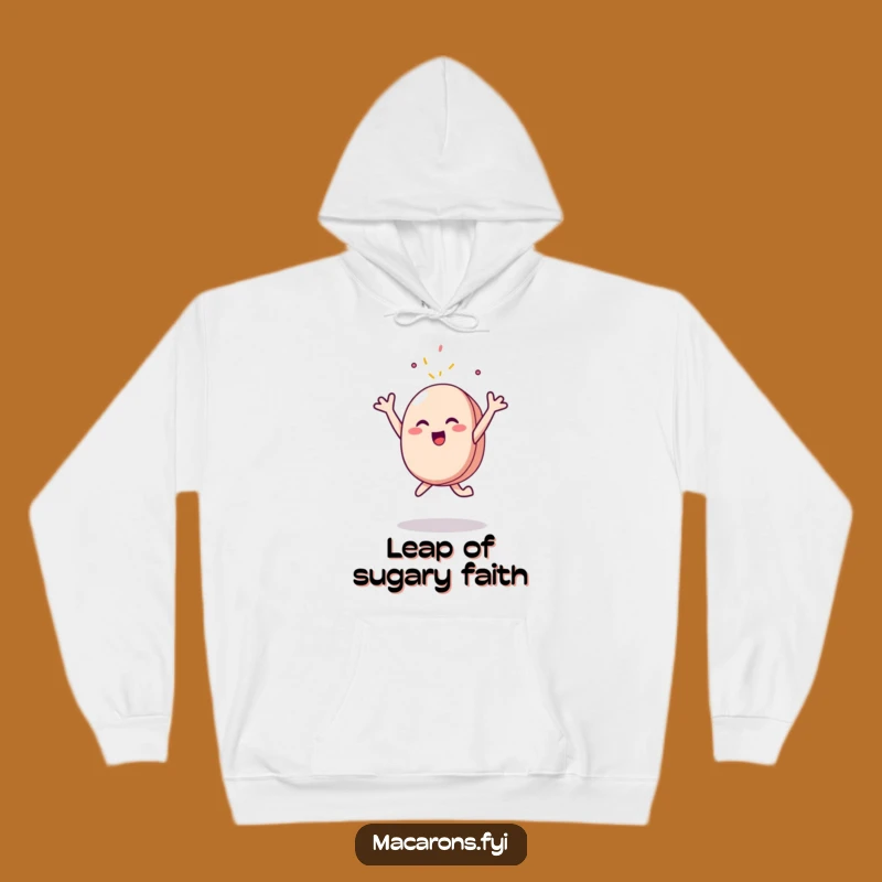Funny Macaron Sprinkle Leap Hoodie: Cozy Up with This Funny Dessert Gift!
