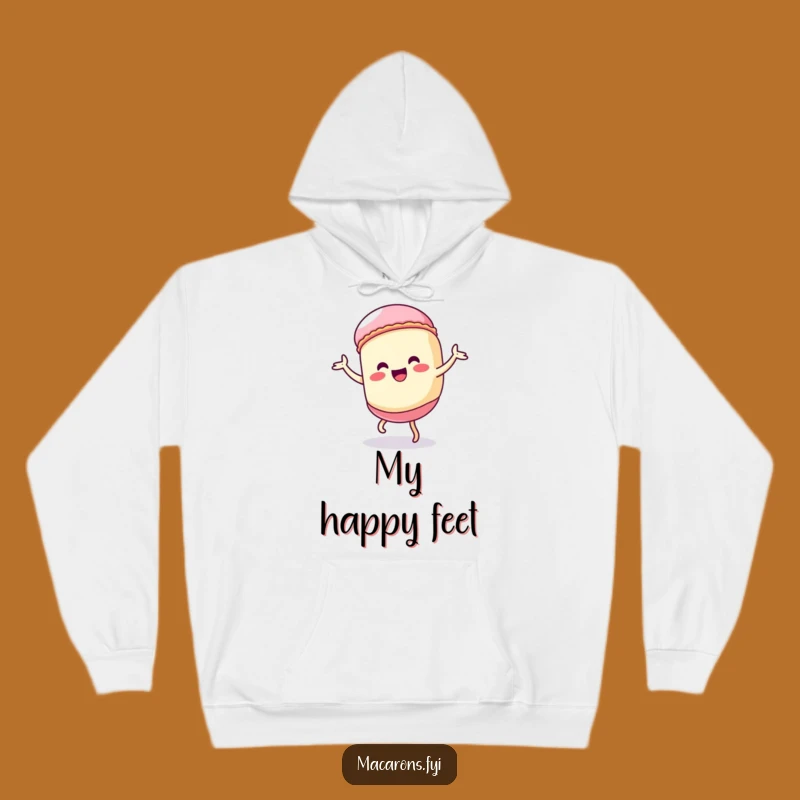 Funny Kawaii Macaron Dance Hoodie: Cozy Silly Character Great Gift