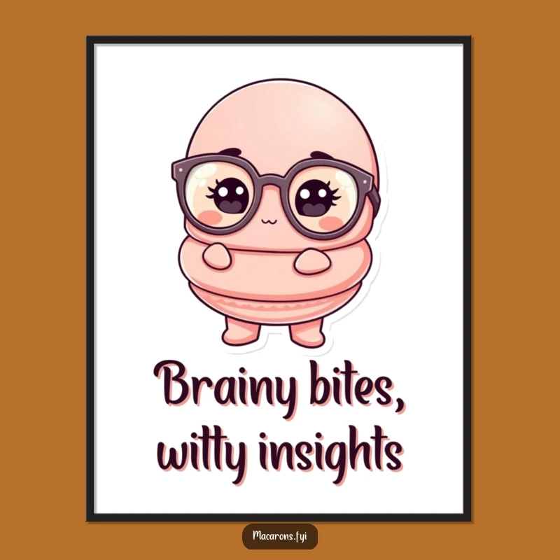 Quirky Macaron Art Print: Free Printable Thoughtful Character Home Decor