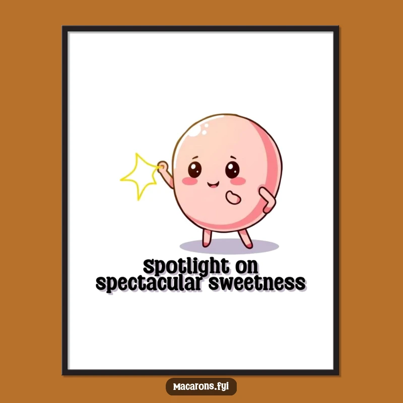 Glam Macaron Art Print: Free Printable Spotlight Star Decor