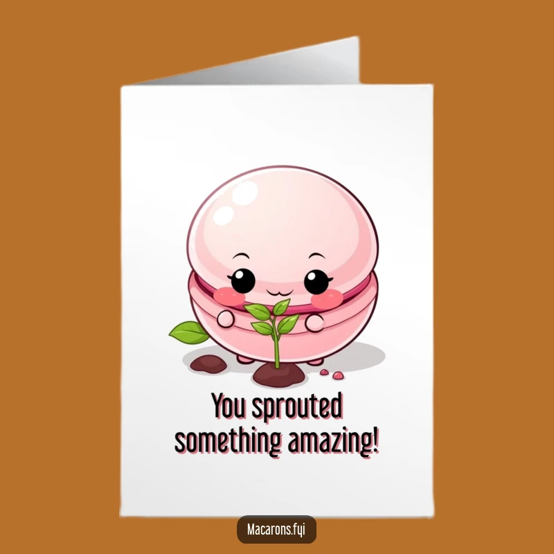 Mischievous Macaron Congrats Card: Free Printable You Did It Gift