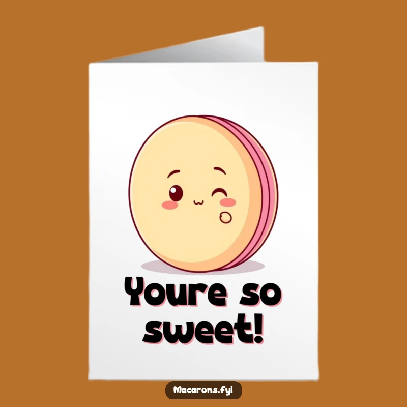 Free Printable Congratulations Card: Cheeky Macaron Celebrates Your Win Download