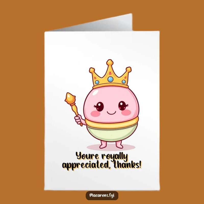 Free Printable Thank You Card: Royal Macaron - Majestic Downloadable DIY Gift!