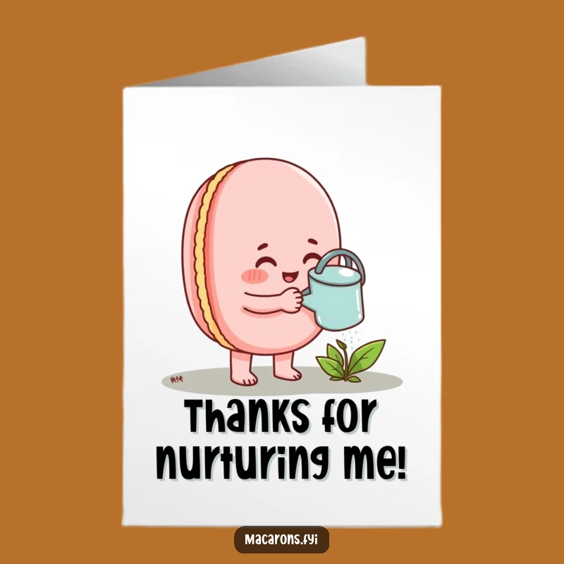 Macaron Thank You Card Free Printable: Nurturing Growth Downloadable Thanks