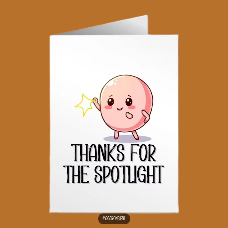 Prima Macaron Thank You Card: Free Printable Dramatic Gratitude Gift