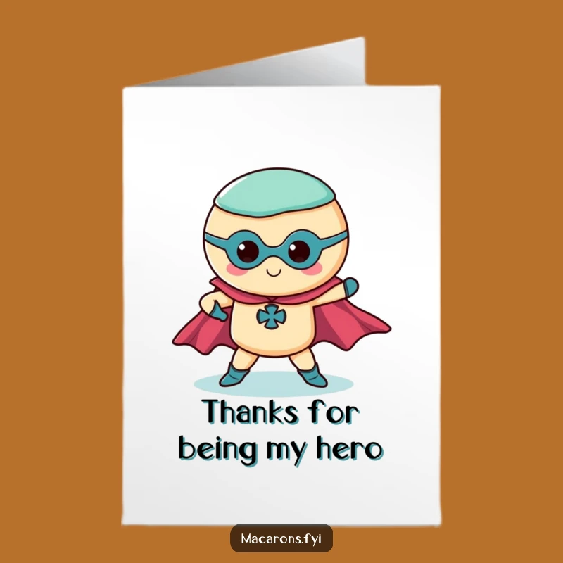 Free Printable Thank You Card: Mighty Macaron for a Grand Downloadable Gift