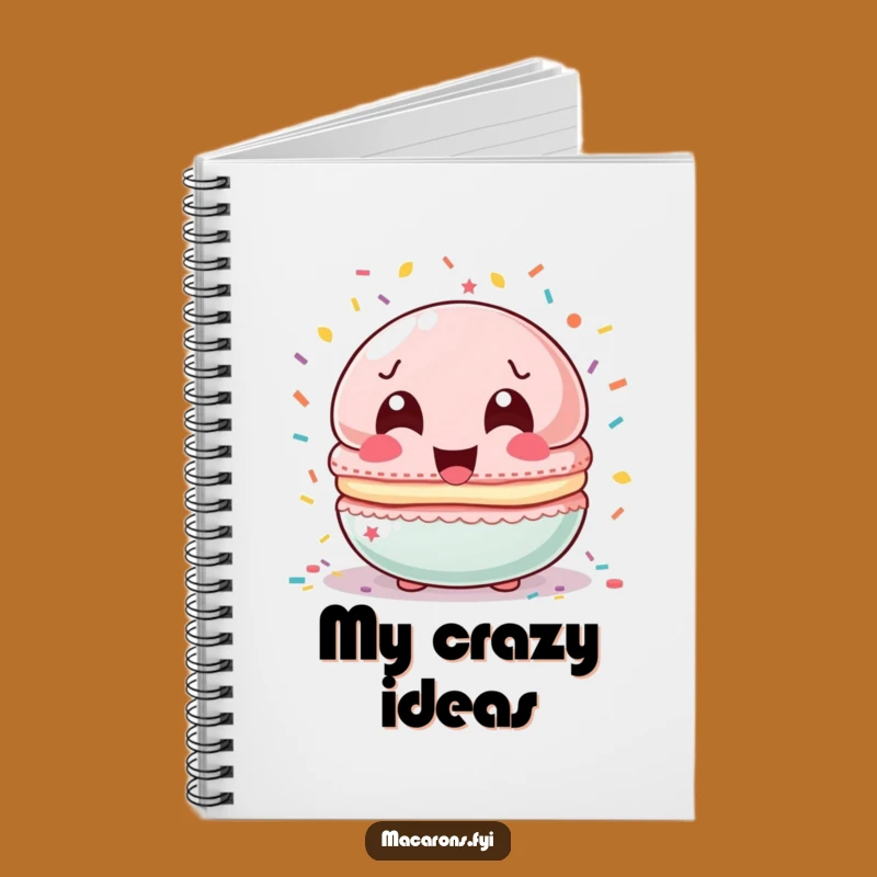 Funny Confetti Macaron Notebook: Capture Party Ideas with This Hilarious Journal